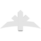 Ekena Millwork Alberta Architectural Grade PVC Gable Bracket, 48"W x 22"H x 6"D x 6"F, 11/12 Pitch GBP048X22X0606ALB00 - alternate 3